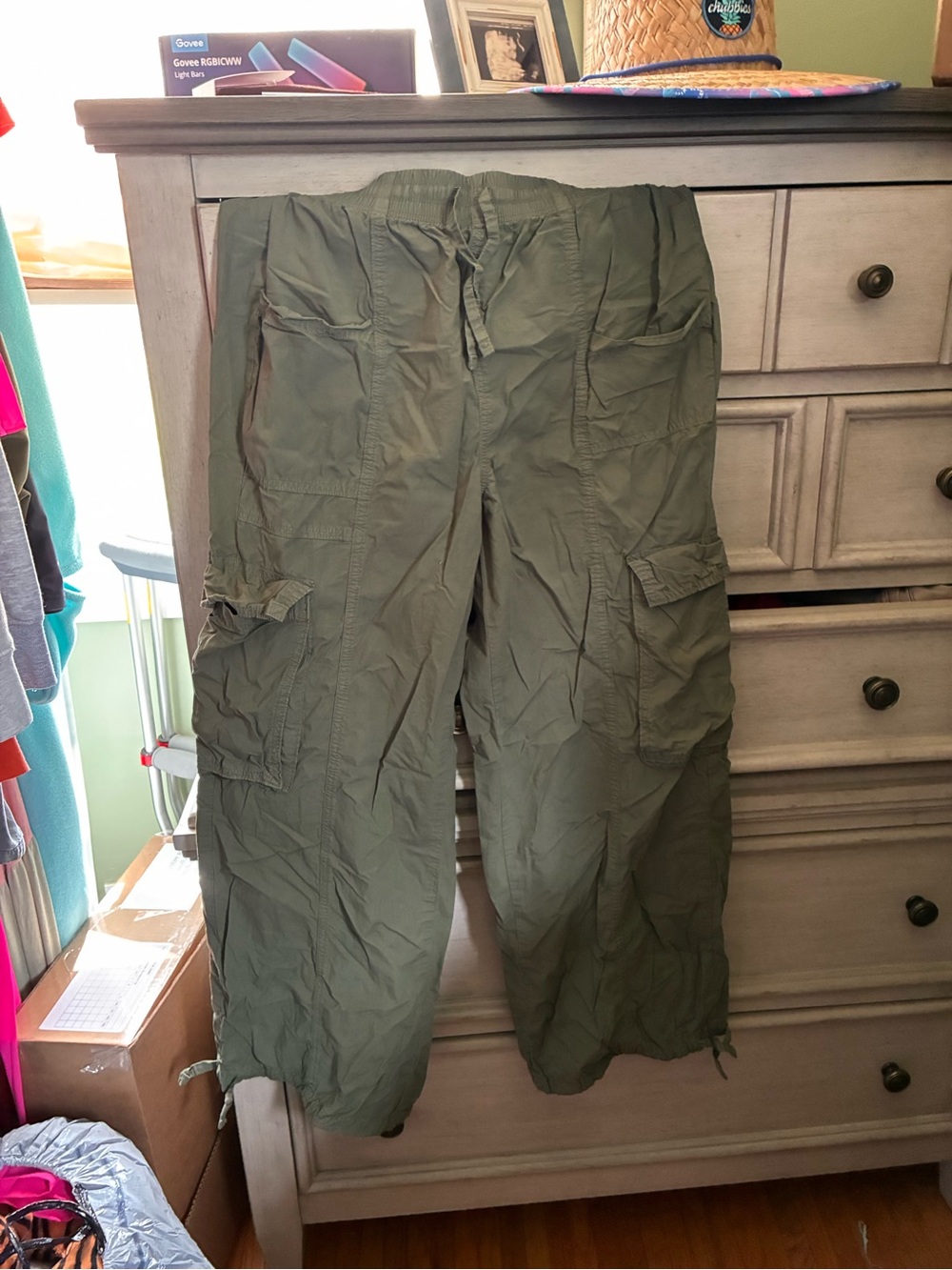 Aerie high waisted baggy cargo pants